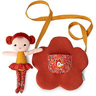 Lilliputiens Handbag in flower shape with Adele doll - Kids' Handbag