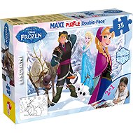 Lisciani Double-sided MAXI Puzzle 35 Pieces Frozen (with a Colouring Page) - Jigsaw Puzzle