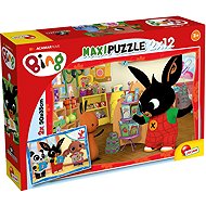 Lisciani Puzzle MAXI 2 × 12 Pieces Bing: At Nursery - Jigsaw Puzzle