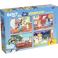 Lisciani Double-Sided MAXI Puzzles 4 × 48 Pieces Bluey (with Colouring Pages) - Jigsaw Puzzle