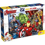 Lisciani Double-Sided MAXI Puzzle 108 Pieces Marvel Avengers (with Colouring Page) - Jigsaw Puzzle