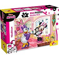 Lisciani Double-Sided MAXI 24-Piece Minnie Puzzle (with Colouring Page) - Jigsaw Puzzle