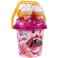 Sand set, height 28 cm, with bucket, 5 pcs - Sand Tool Kit
