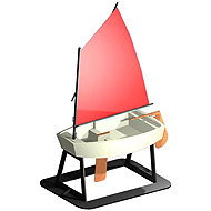 Krick Optimist sailboat 1:10 kit - Wooden Model