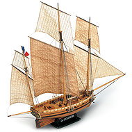 Mamoli Le Coureur 1776 1:54 kit - Wooden Model