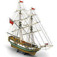 Mamoli Portsmouth 1796 1:64 kit - Wooden Model