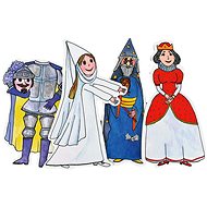 Marionetino Queen and White Lady - puppets 4 pcs - Puppet