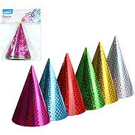 LUMA Laser Caps 15 cm 6 pcs, coloured - Party Hats