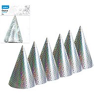 LUMA Laser Cap 15 cm 6 pcs, silver - Party Hats