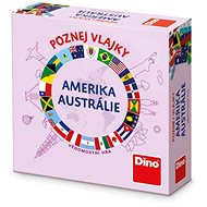 Dino Know the flags of America and Australia - Card Game