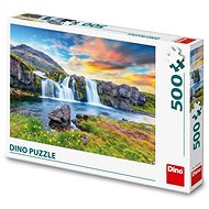 Dino Icelandic Waterfall - Jigsaw Puzzle