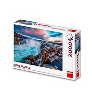 Dino Waterfall Selfoss - Jigsaw Puzzle