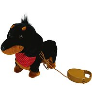 Plush Dog Jonathan on a leash - Soft Toy