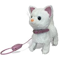 Plush Cat Bela on a leash - Soft Toy