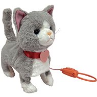 Plush Cat Mili on a leash - Soft Toy