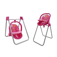 3-in-1 set - Dining chair, rocker and car seat - Doll Accessory