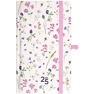 Pocket diary with rubber band - Meadow flowers - Planner