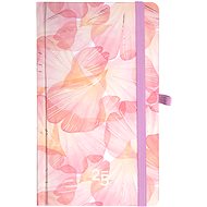 Pocket diary with rubber band - Petals - Planner
