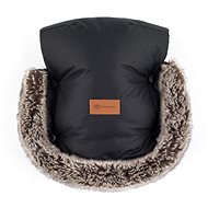 PETITE&MARS Furry Forever Black - Pushchair Gloves