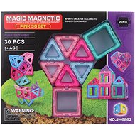 Lamps Magnetic building set 30 pieces pink - Building Set