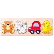 Woody Puzzle Baby on board with 4 motifs - Puzzle