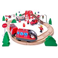Woody Firemen with electric engine 60 pieces - Train Set