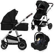 Lionelo Amber 3in1 Black Silver - Baby Buggy