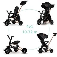 QPLAY Nova Rubber foldable up to 6 years old (Limited special edition) Golden/Black - Tricycle