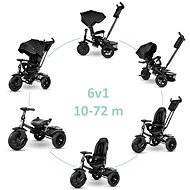 QPLAY Premium Black 6 in 1 up to 6 years old - Tricycle