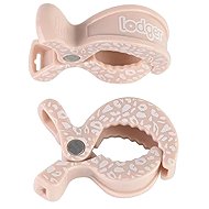 Lodger Swaddle Clip print 2balení Blush-Dot - Pram Pegs