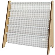 3 Sprouts Recycled Gringham/Beige Bookstand - Toy Organiser