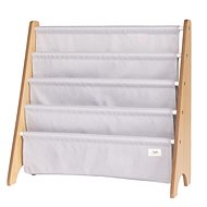 3 Sprouts Recycled Solid/Light Grey Book Stand - Toy Organiser