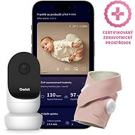 Owlet Dream Sock 0-18 months (Matte Pink) and Owlet Cam 2 - Smart Sock