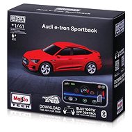 Maisto Die-Cast Metal with lights 1:41, Audi e-tron Sportback red, 2,4 GHz, USB, XTR - Remote Control Car