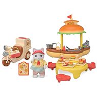 Sylvanian Families Mobile Burger Stand - Figure and Accessory Set