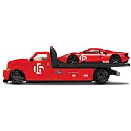 Maisto Flatbed 2022 Ford GT Heritage Edition red with number 16 - Metal Model