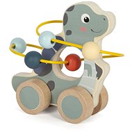Small Foot Dino on wheels with beaded labyrinth - Motor Activity Maze