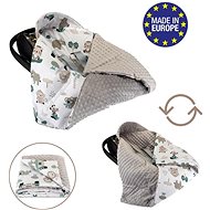 Bomimi Mobile Zoo Wrap Minky Grey - Blanket