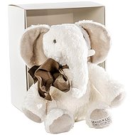 Maud N Lil Elephant Nellie white in gift box with card - Soft Toy