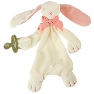 Maud N Lil Pet Rabbit with pacifier holder pink - Baby Sleeping Toy