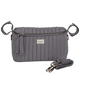 3 Sprouts Solid Quilted Charcoal Grey - Stroller organiser