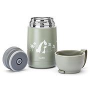 Nuvita Thermos with silicone holder Sage Green 620 ml - Children's Thermos