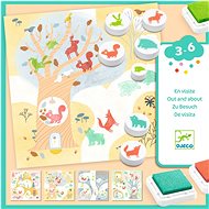 Djeco Razítkovací set Strom zvířátek - Children’s Stamps