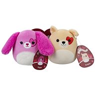 Squishmallows 1+1 Pink and light dog Sager and Cooper - Soft Toy