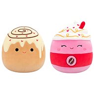 Squishmallows 1+1 Latte and Cinnamon Roll Beata and Brown - Soft Toy