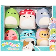 Squishmallows Micromallows 6Pack Lion, Dinosaur, Porcupine, Mushroom, Dragon, Seal - Soft Toy