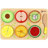 Teddies Slicing board fruit for fractions - Toy Kitchen Food