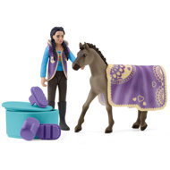 Schleich Horse Beautification Set Criollo Definitivo with Kim 42753 - Figure and Accessory Set