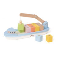 Teddies Container ship with crane - Baby Toy