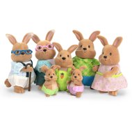 Li'l Woodzeez Rabbit family with grandparents Cottonball - Figure